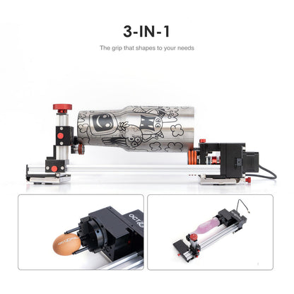 Octopus Duo 3-in-1 Roller & Chuck Laser Rotary Attachment